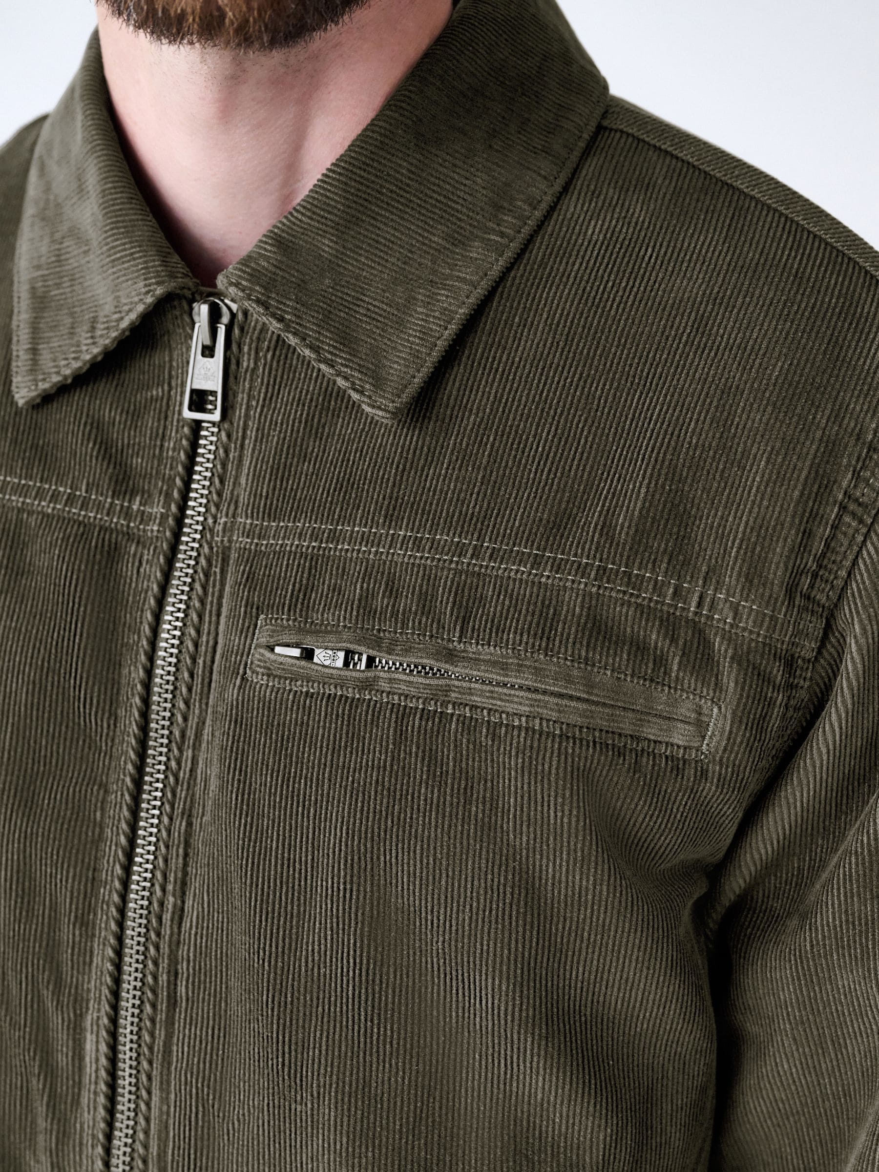 Buy Brown Corduroy Borg Lined Jacket from Next South Africa