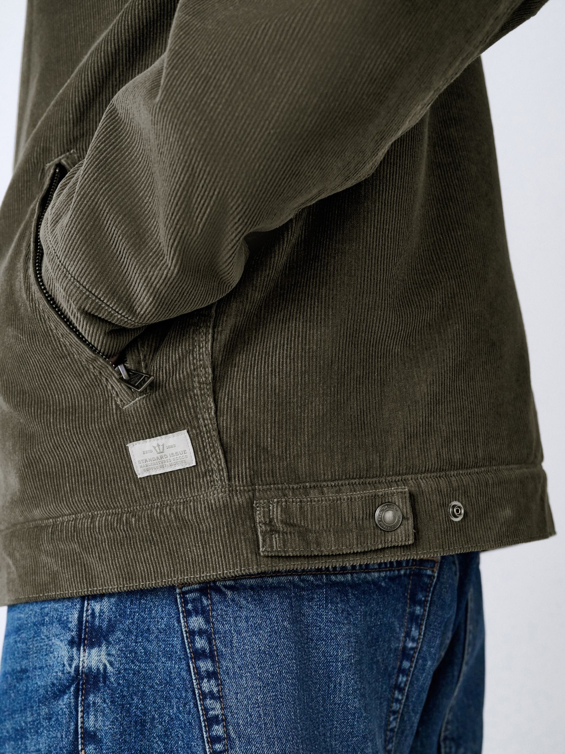 Buy Brown Corduroy Borg Lined Jacket from the Next UK online shop
