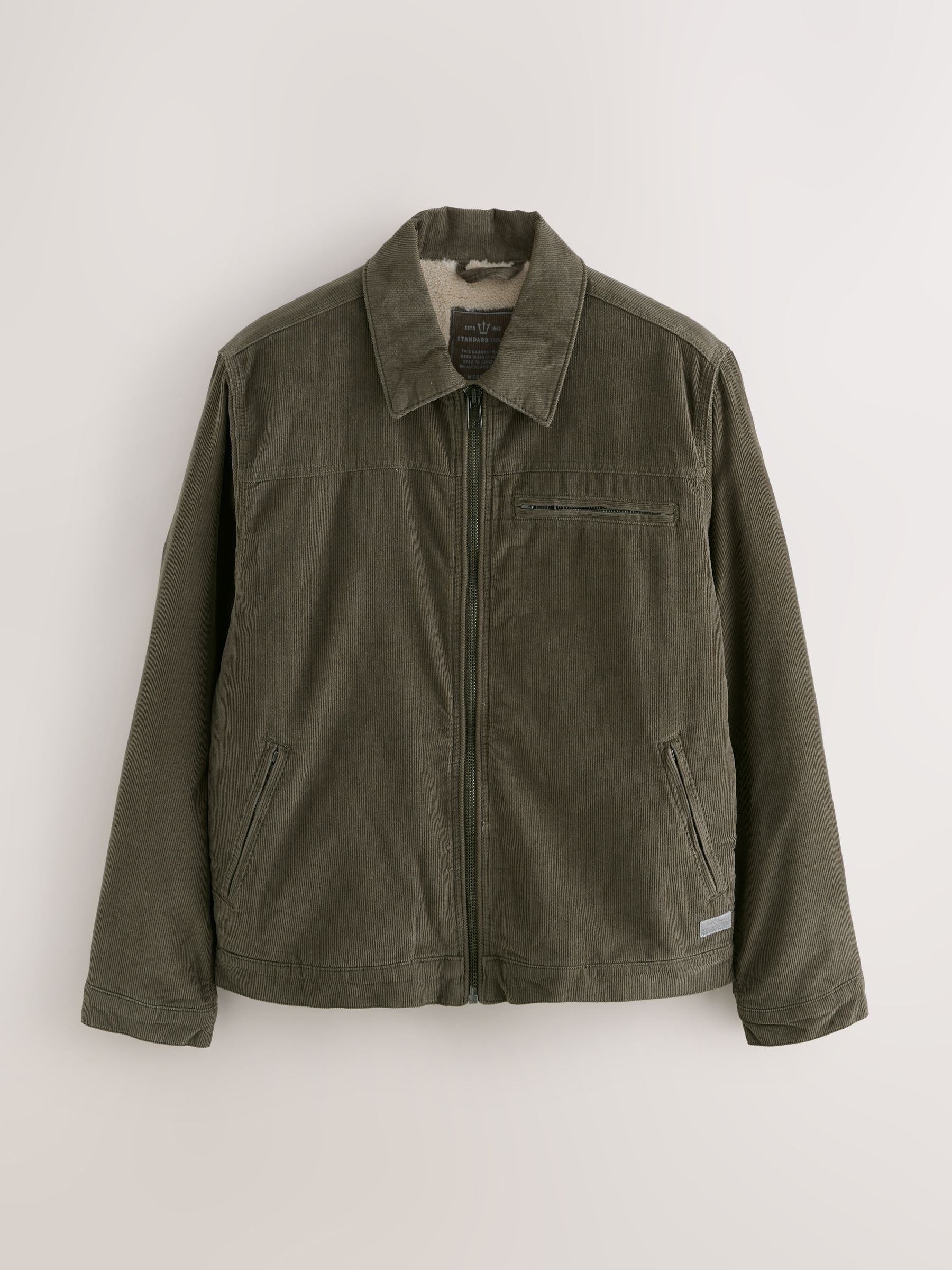 Buy Brown Corduroy Borg Lined Jacket from Next South Africa