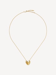 Missoma Gold Tone Puffy Heart Pendant Necklace - Image 1 of 5
