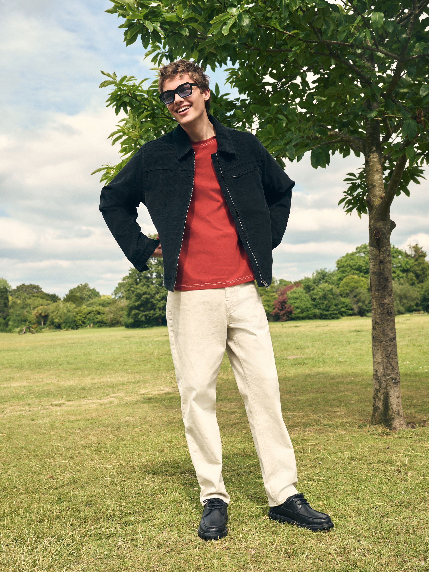 Buy Black Corduroy Borg Lined Jacket from Next Romania