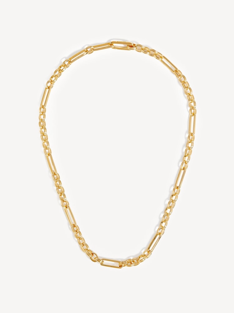 Missoma Gold Tone Axiom Chain Necklace - Image 2 of 6