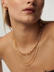 Missoma Gold Tone Axiom Chain Necklace - Image 5 of 6