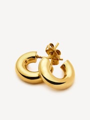 Missoma Gold Tone Chubby Mini Hoop Earrings - Image 2 of 6