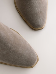 Mink Brown Standard/Wide Fit Forever Comfort® Cowboy Block Heel Ankle Boots - Image 5 of 5