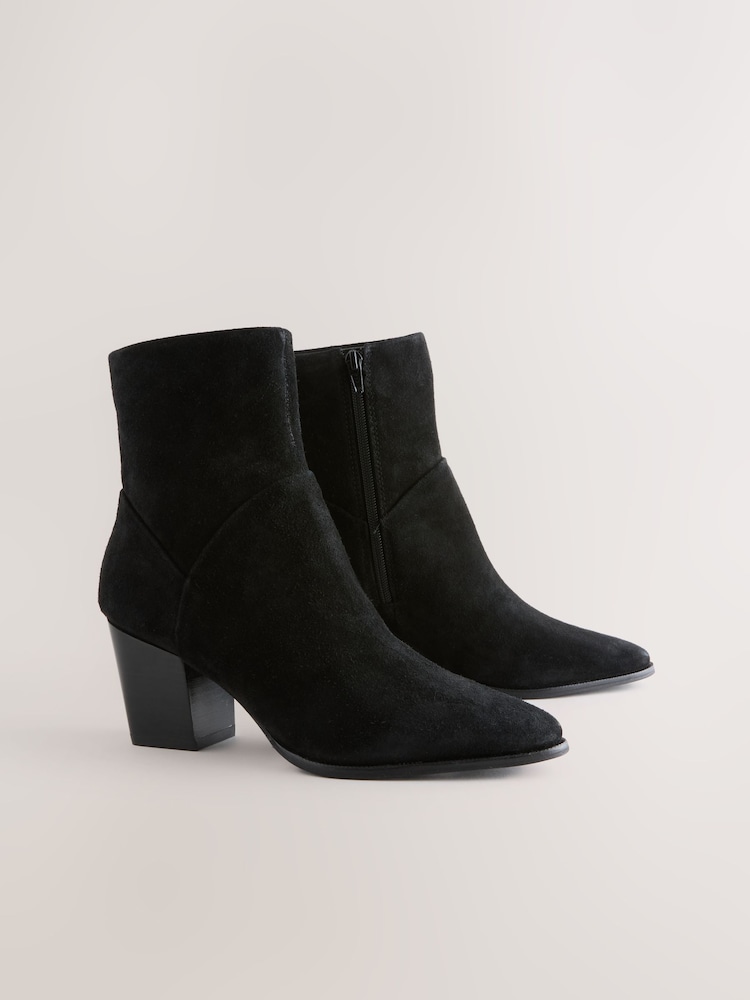 črna Suede - Kavbojski gležnjarji s peto Forever Comfort® Western - Slika 1 iz 5 črna Suede - Kavbojski gležnjarji s peto Forever Comfort® Western - Slika 1 iz 5