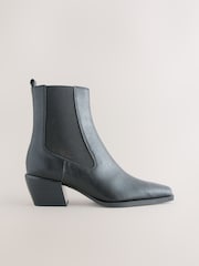 Preto - Botas de cowboy estilo Chelsea Forever Comfort ® Western - Imagem 2 de 5
