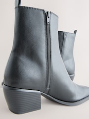 Preto - Botas de cowboy estilo Chelsea Forever Comfort ® Western - Imagem 5 de 5