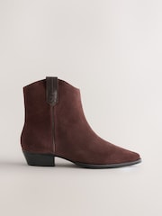Rojo burdeos - Forever Comfort® Vintage Style Western Ankle Boots - Imagen 1 de 5