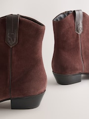 Rojo burdeos - Forever Comfort® Vintage Style Western Ankle Boots - Imagen 3 de 5