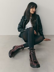 Marrón chocolate - Botas con cordones de Forever Comfort® - Imagen 4 de 9