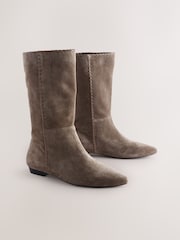Ante marrón visón - Forever Comfort® Whipstitch Pull-On Midi Boots - Imagen 6 de 10