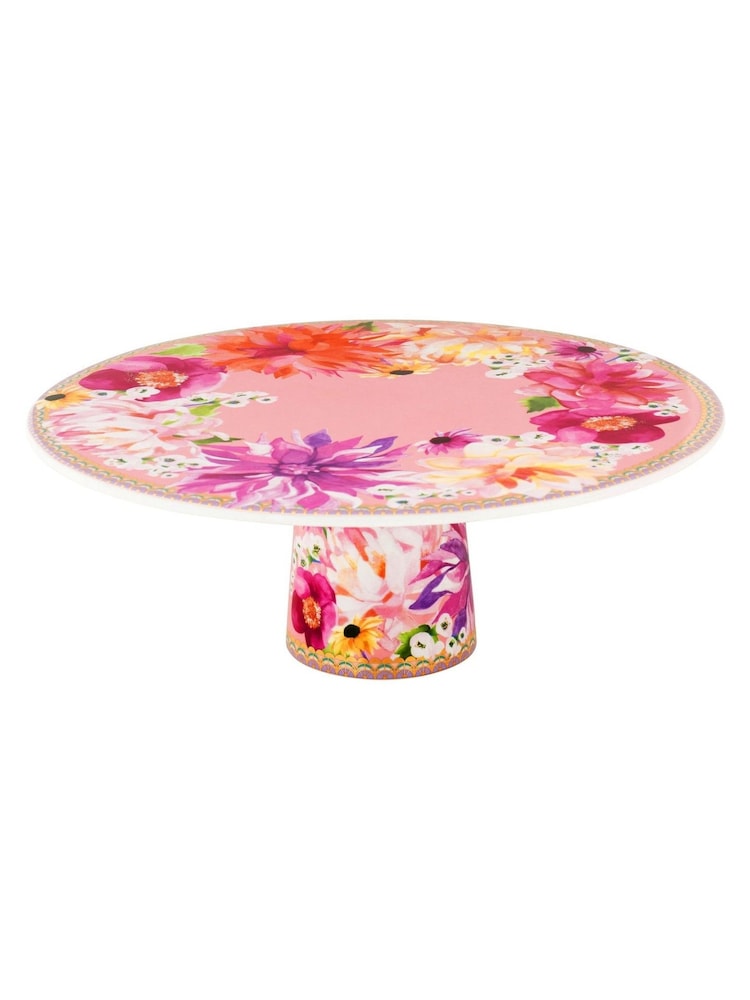 Maxwell & Williams Pink Teas and C's Dhalia Daze Footed Cake Stand - Image 2 of 2
