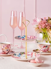 Maxwell & Williams Multi Estelle Michaelides Enchantment 2 Tiered Cake Stand - Image 1 of 2