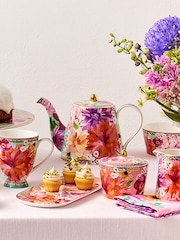 Maxwell & Williams Blue Teas and C's Dhalia Daze 500ml Teapot with Infuser - Image 1 of 2