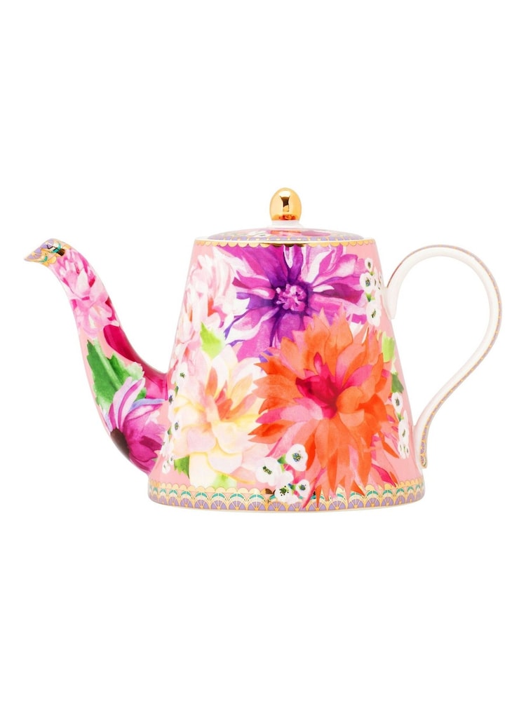 Maxwell & Williams Pink Teas and C's Dhalia Daze 500ml Teapot with Infuser - Image 2 of 2