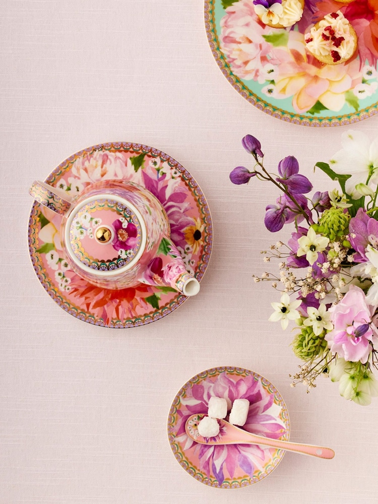 Maxwell & Williams Pink Teas and C's Dhalia Daze Teapot for One - Image 1 of 2
