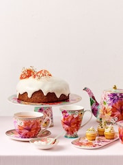 Maxwell & Williams Blue Teas and C's Dhalia Daze Footed Cake Stand - Image 1 of 2