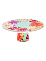 Maxwell & Williams Blue Teas and C's Dhalia Daze Footed Cake Stand - Image 2 of 2