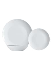 Maxwell & Williams 12 Piece White Cashmere Resort Coupe Dinner Set - Image 2 of 2