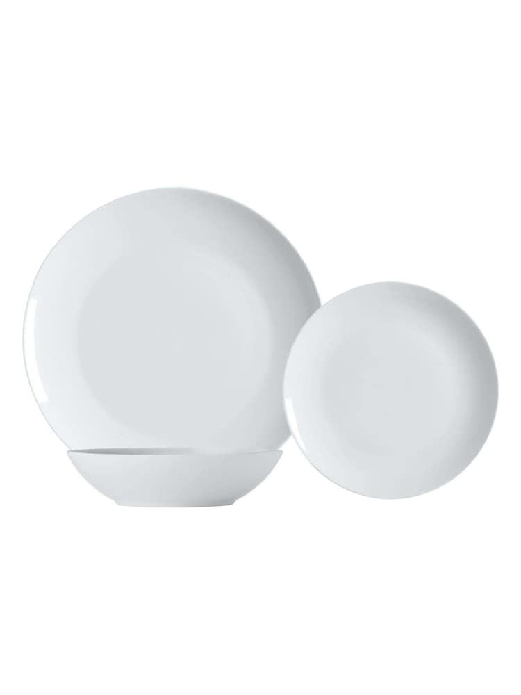 Maxwell & Williams 12 Piece White Cashmere Resort Coupe Dinner Set - Image 2 of 2