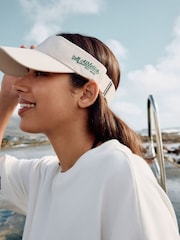 self. Cream Sports Visor Hat - Image 1 of 9