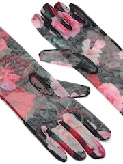 Victoria's Secret Black Floral Atelier Sheer Long Gloves - Image 2 of 2