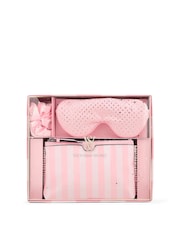Victoria's Secret Heritage Stripe Pink Travel Kit - Image 1 of 2