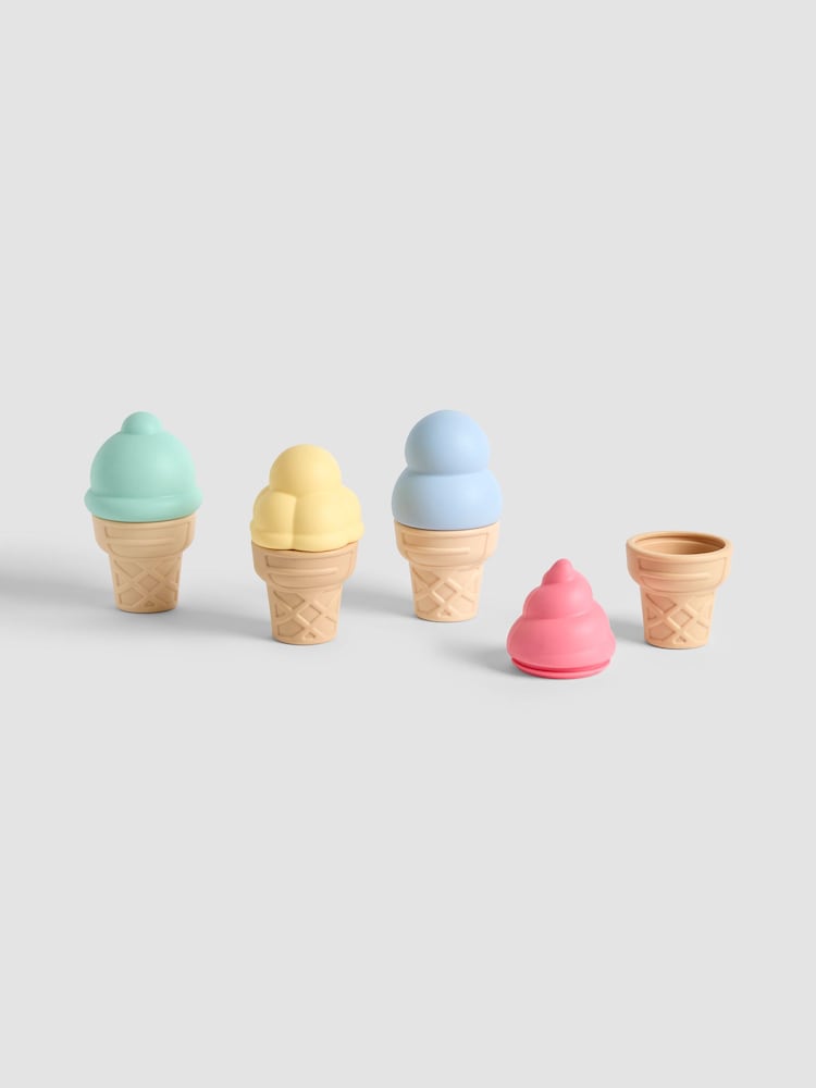 JoJo Maman Bébé Silicone Ice Cream Bath Toys - Image 2 of 5