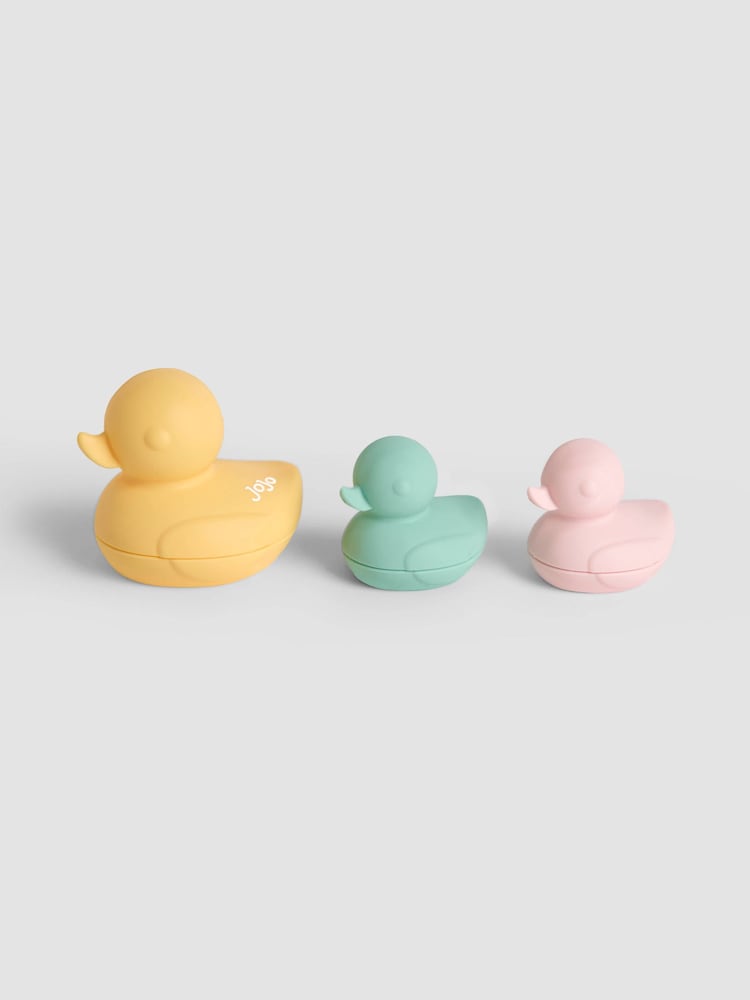 JoJo Maman Bébé Set of 3 Silicone Bath Ducks - Image 1 of 4