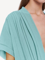 Joseph Blue Blue Sofia Airy Plissé Jumpsuit - Image 3 of 6