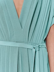 Joseph Blue Blue Sofia Airy Plissé Jumpsuit - Image 5 of 6