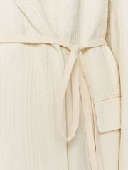 Joseph Cream Amelot Pleat Jacquard Silk Blazer Jacket - Image 7 of 7