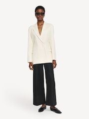 Joseph Black Thurlow Wide Leg Silk Trousers - Image 3 of 5