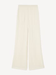 Joseph Cream Mawn Pleat Jacquard Wide Leg Trousers - Image 6 of 6