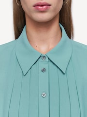 Joseph Blue Antin Airy Plisse Blouse - Image 4 of 6