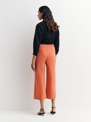 Joseph Orange Temple Light Gabardine Stretch Trousers - Image 4 of 5