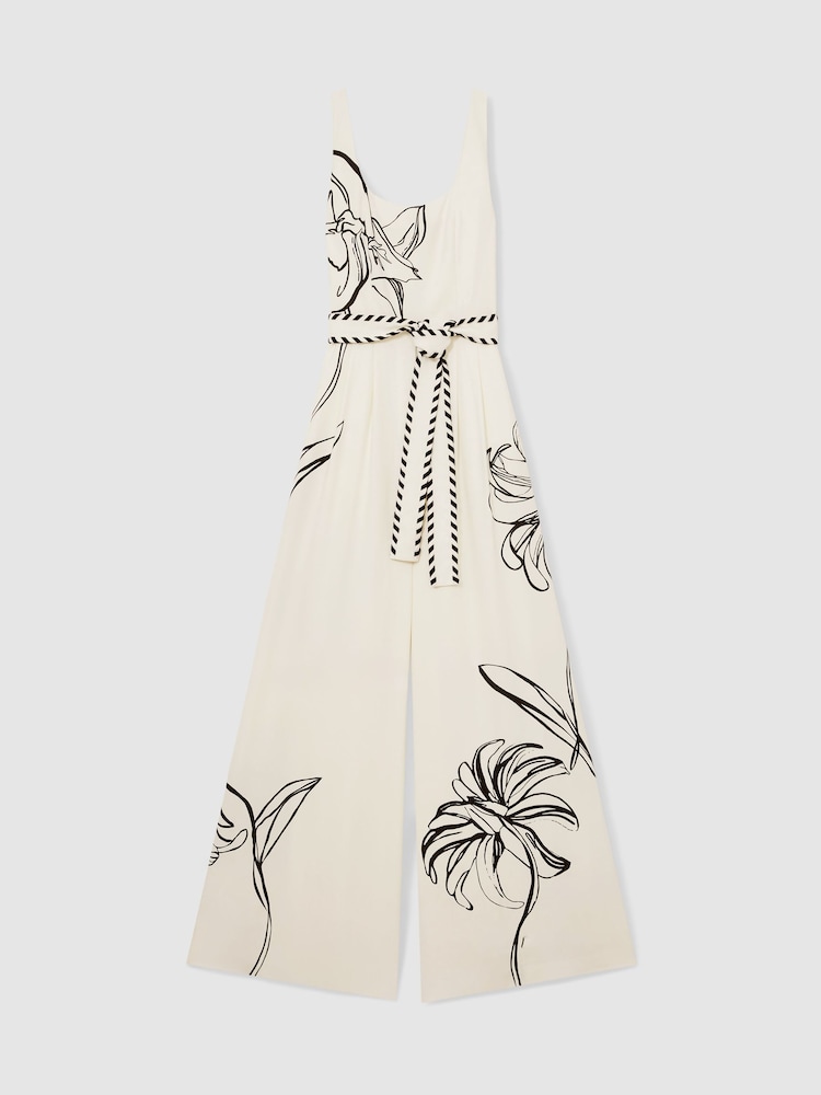 Reiss Kinsley Reiss | NYBG Floral-Print Jumpsuit - Imagen 2 de 6
