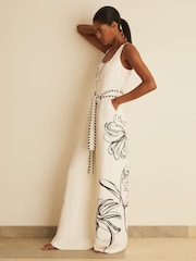 Reiss Kinsley Reiss | NYBG Floral-Print Jumpsuit - Imagen 3 de 6