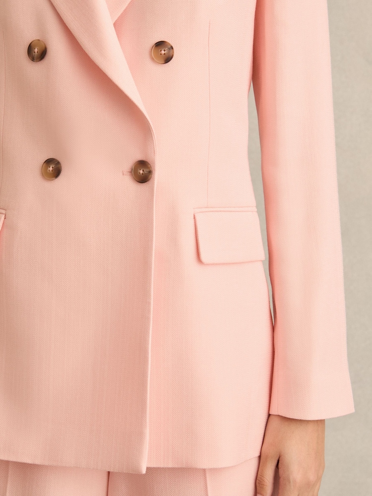 Reiss Magda colbert met dubbele rij knopen en puntrevers - Image 4 of 7