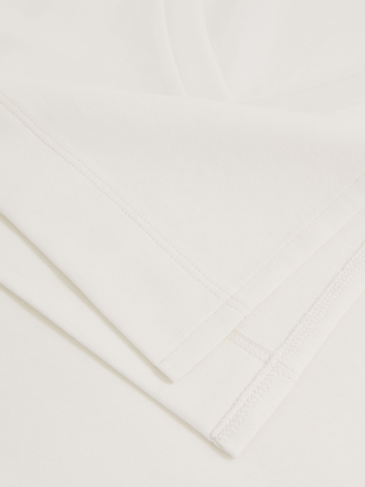 Reiss White Annabel Stretch-Cotton Oversized V-Neck T-Shirt - Image 6 of 6