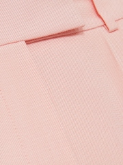 Reiss Pink Magda Mid-Rise Tailored Shorts - Image 7 of 7