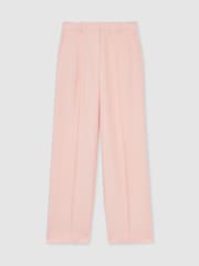 Reiss Pink Magda Petite Wide-Leg Suit Trousers - Image 2 of 8