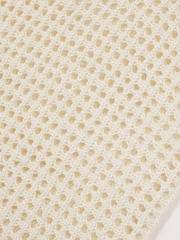 Reiss Ivory Claudia Linen Open-Knit Vest - Image 7 of 7