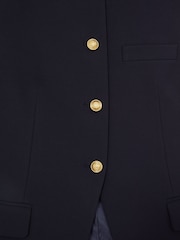 Reiss Navy Athena High-Neck Longline Waistcoat - Image 7 of 7