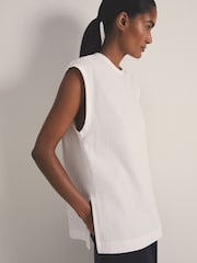 Reiss White Dylan Reiss | Les 100 Ciels Oversize Vest - Image 1 of 6