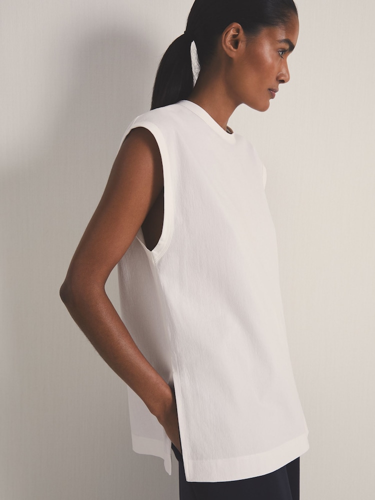 Reiss White Dylan Reiss | Les 100 Ciels Oversize Vest - Image 1 of 6
