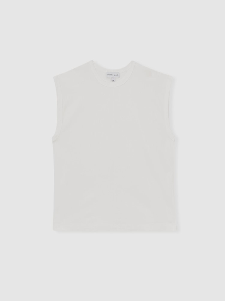 Reiss White Dylan Reiss | Les 100 Ciels Oversize Vest - Image 2 of 6