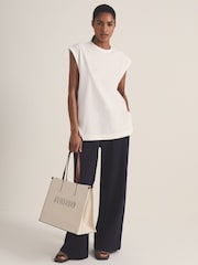 Reiss White Dylan Reiss | Les 100 Ciels Oversize Vest - Image 3 of 6