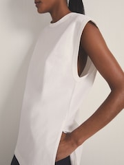 Reiss White Dylan Reiss | Les 100 Ciels Oversize Vest - Image 4 of 6